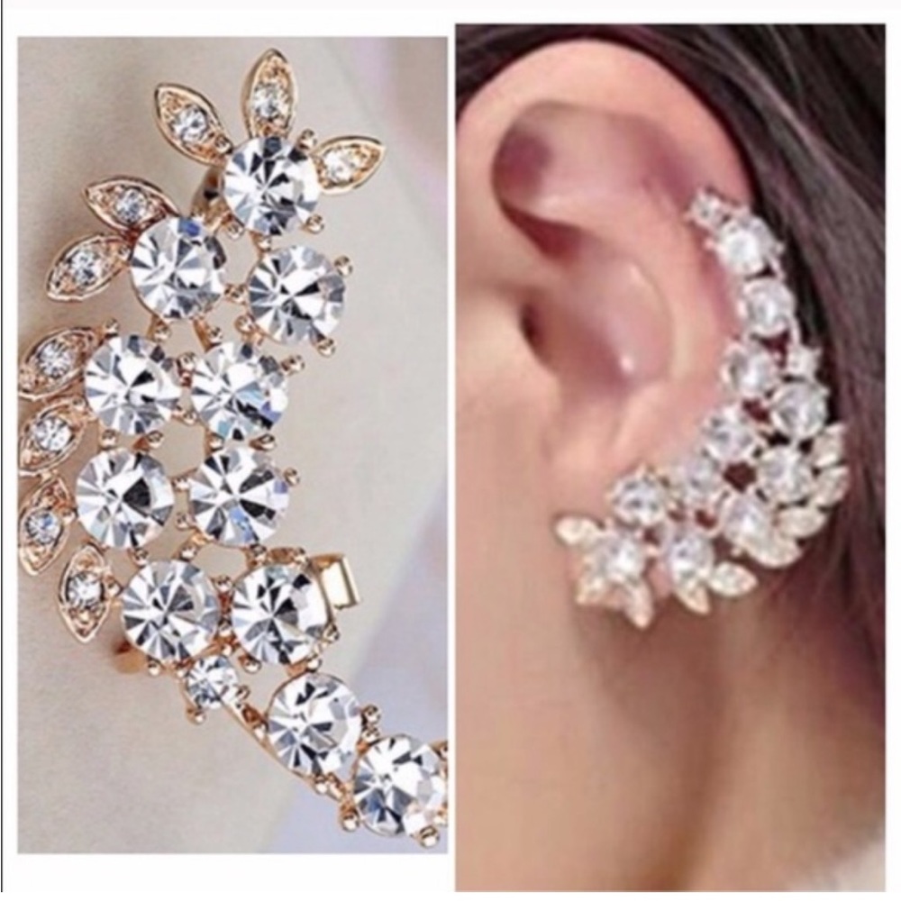 NWT Gold plated plant cuff earring for left ear